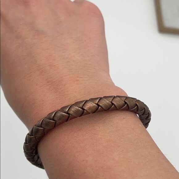 Alex and Ani Copper Metallic Braided Wrap Bracelet - Picture 6 of 7
